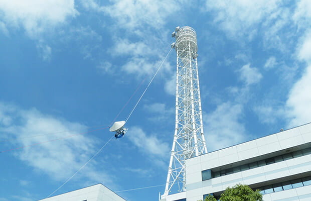 多重無線アンテナ取替工事風景