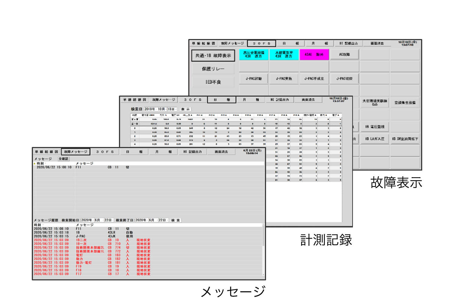 計測・記録画面